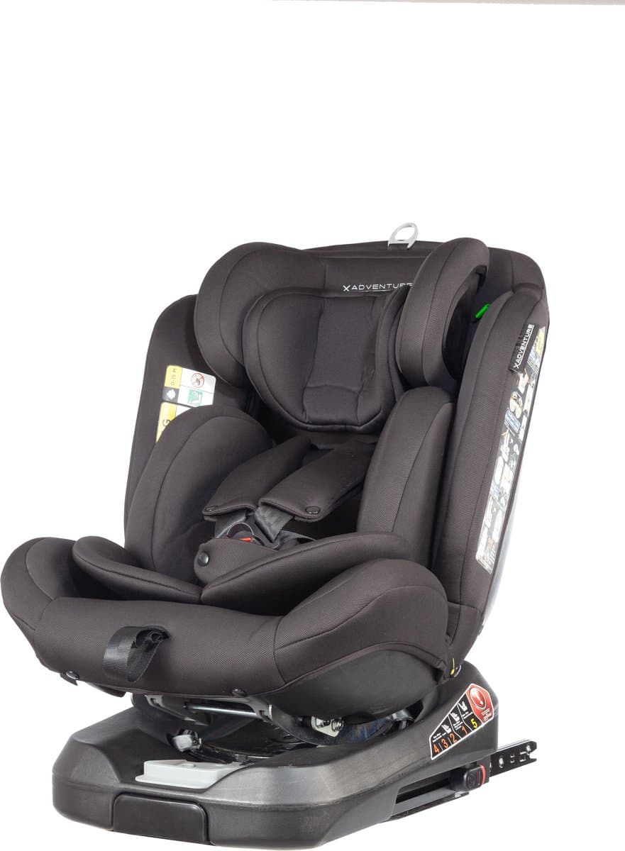 X Adventure Autostoel 360° Draaibaar Supreme - i-Size Met Isofix - Groep 0/1/2/3 (40 cm tot 150 cm) -Vanaf Geboorte tot 12 jaar - Zwart thumbnail 2