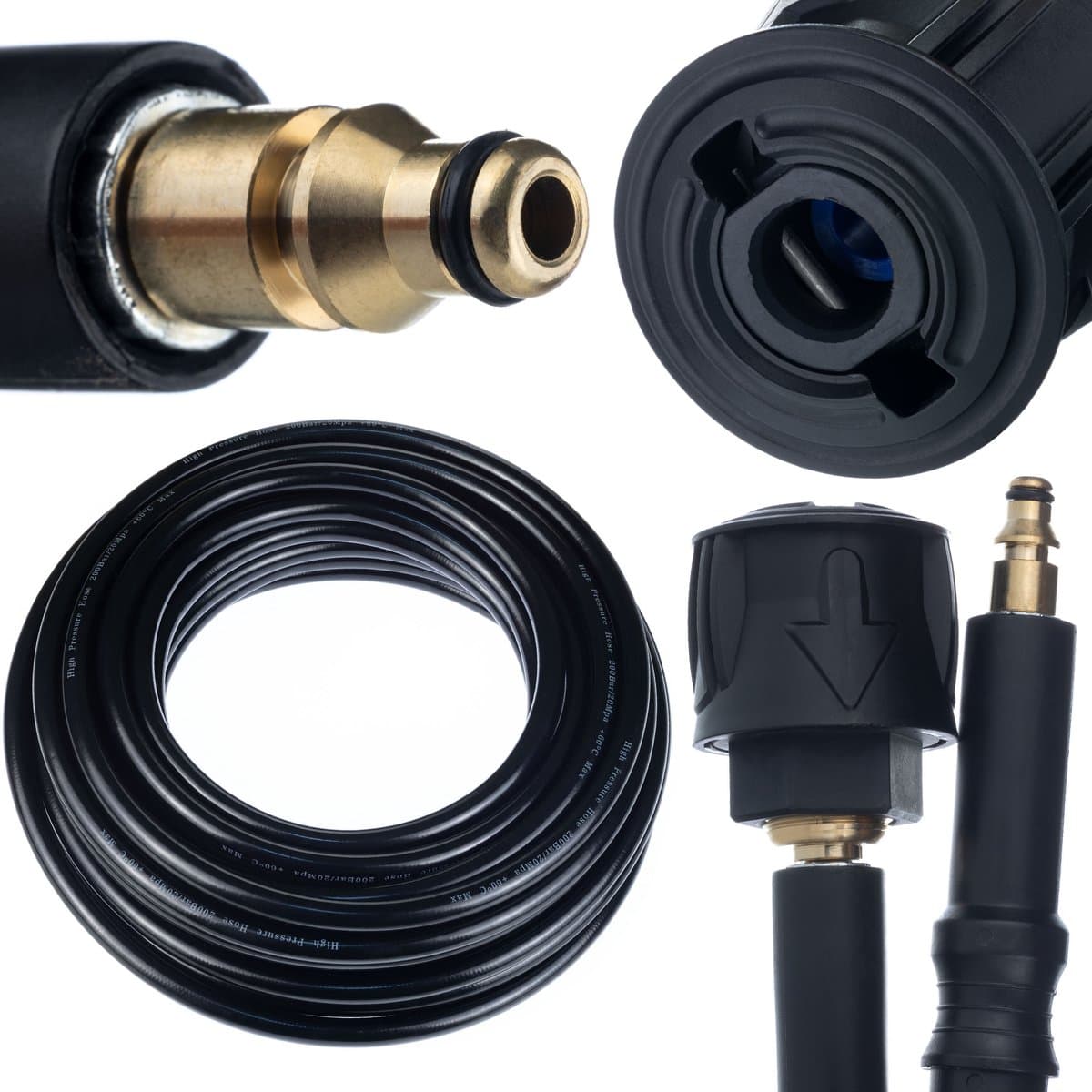 Verlengslang hogedrukslang 10m QC Stihl / Nilfisk / Gerni Quick Connect voor hogedrukreiniger