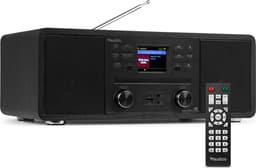 Productfoto van Internetradio - Audizio Avola alles-in-één radio met Bluetooth - DAB+/FM - CD speler - Zwart