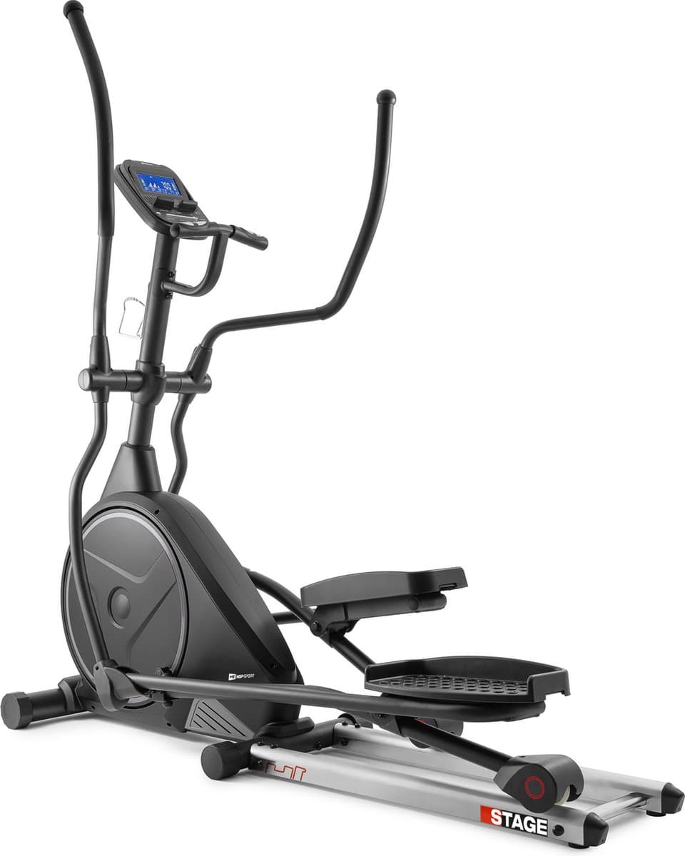 Hop-Sport Crosstrainer HS-160CF Stage – Magnetisch Weerstandssysteem met 12 Programma’s, 24 kg Vliegwiel en Onderlegmat – Grijs thumbnail 3
