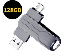 ThunderGold USB Stick 128 GB - USB-Sticks - USB C Stick - USB C en USB A - USB 3.0 - Geschikt voor laptops, smartphones en tablets