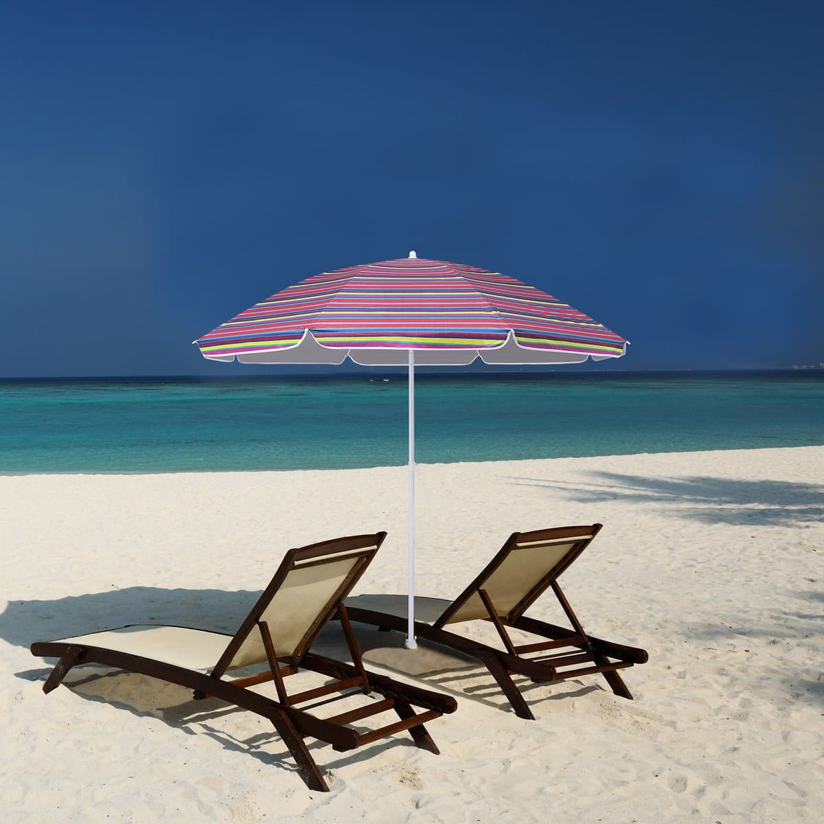 Kingsleeve Parasol 200cm - UV-bescherming 50+ Kantelbaar - Kleurrijk thumbnail 4