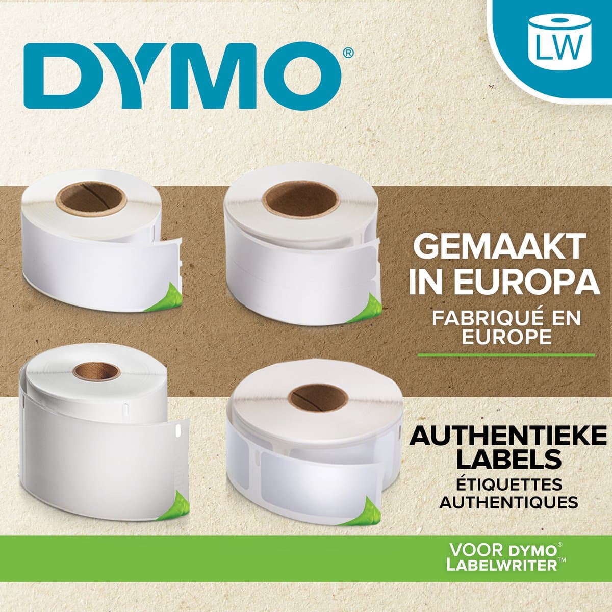 DYMO LabelWriter Labels 13x25mm - 1000 etiketten zonder inkt thumbnail 2