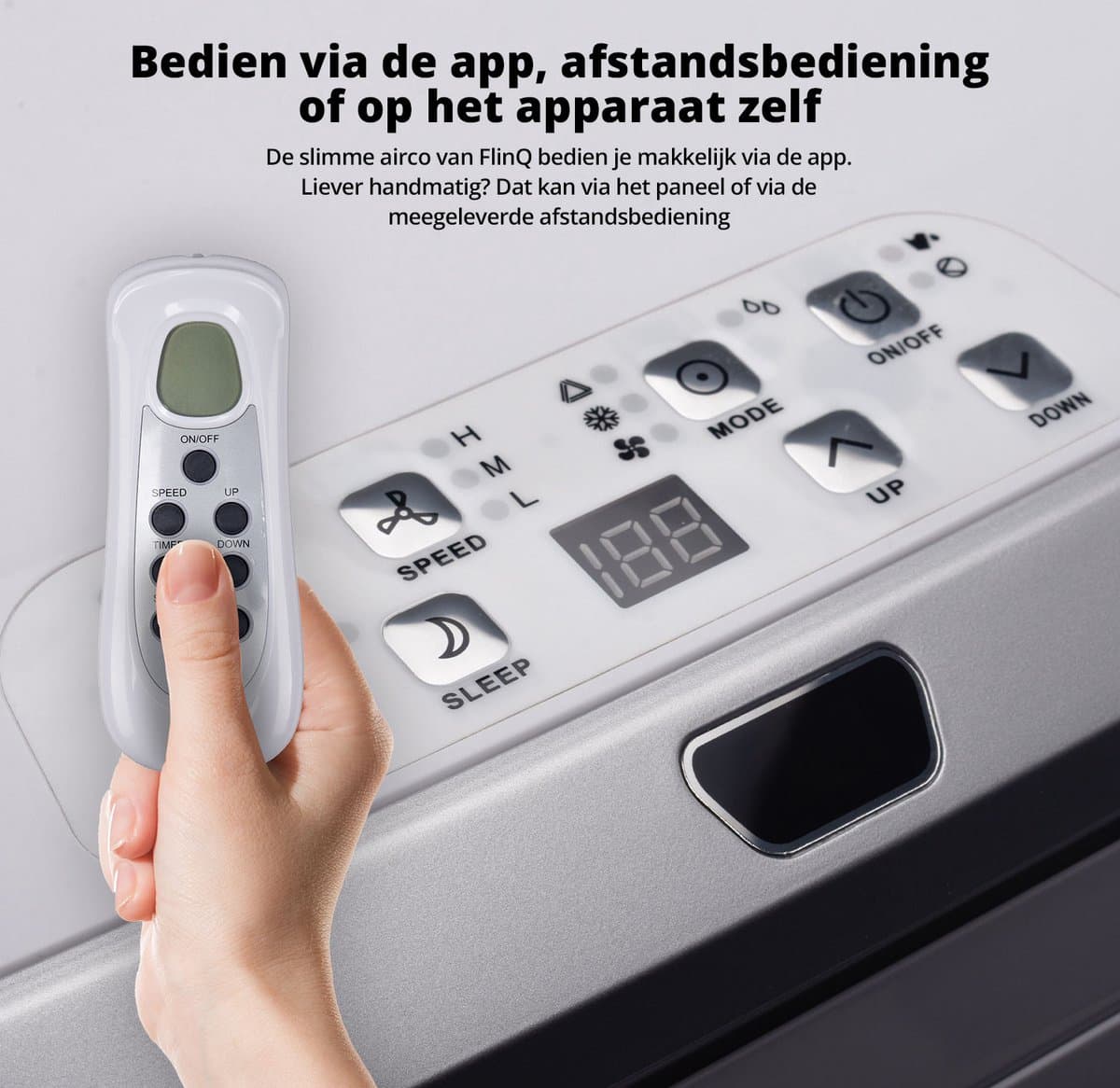 FlinQ mobiele airco 13.000 BTU met wifi thumbnail 4