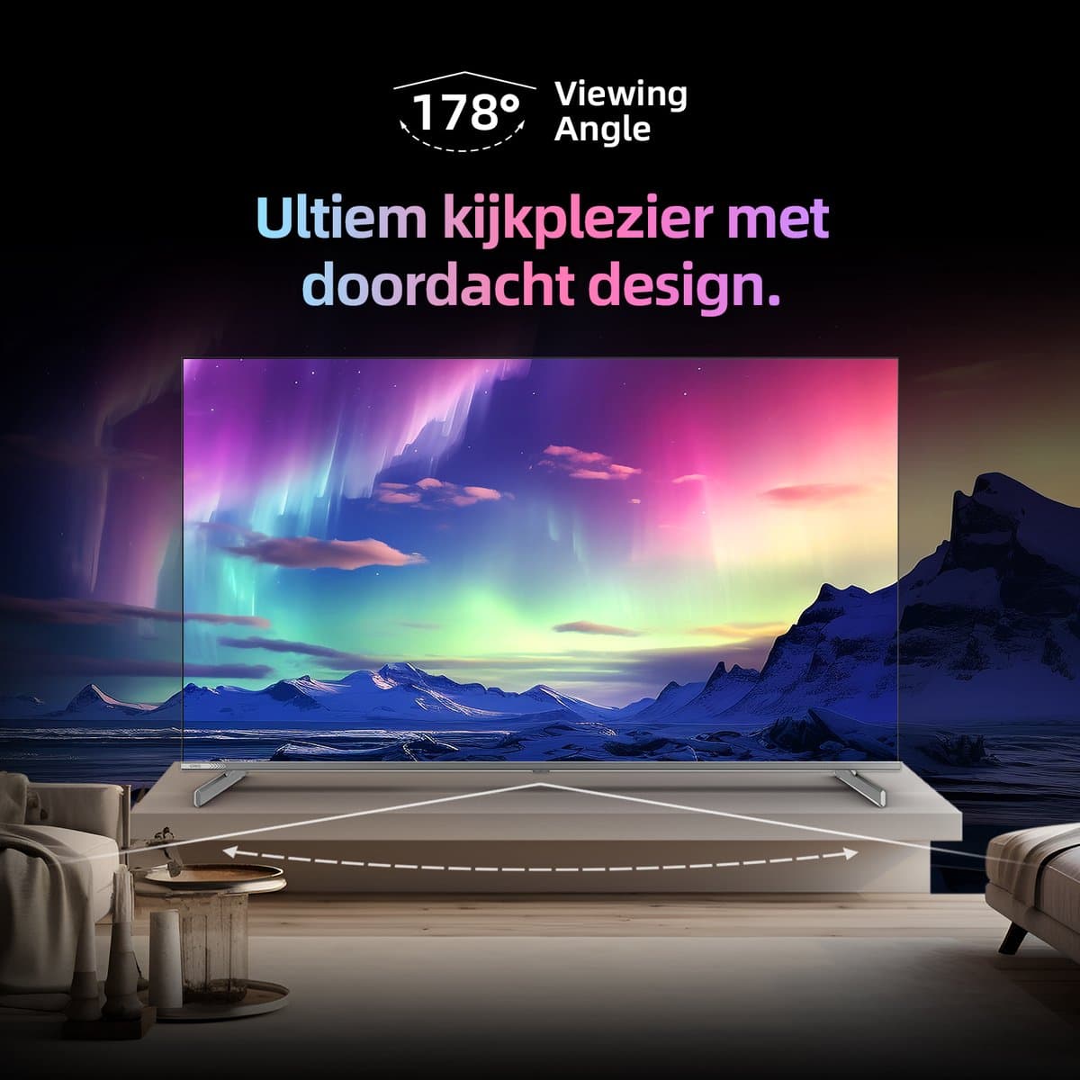 CHiQ M65QN9G - Smart TV 65 Inch - 4K Mini LED - QLED Smart TV - Google TV 5.0 - Dolby Vision thumbnail 8