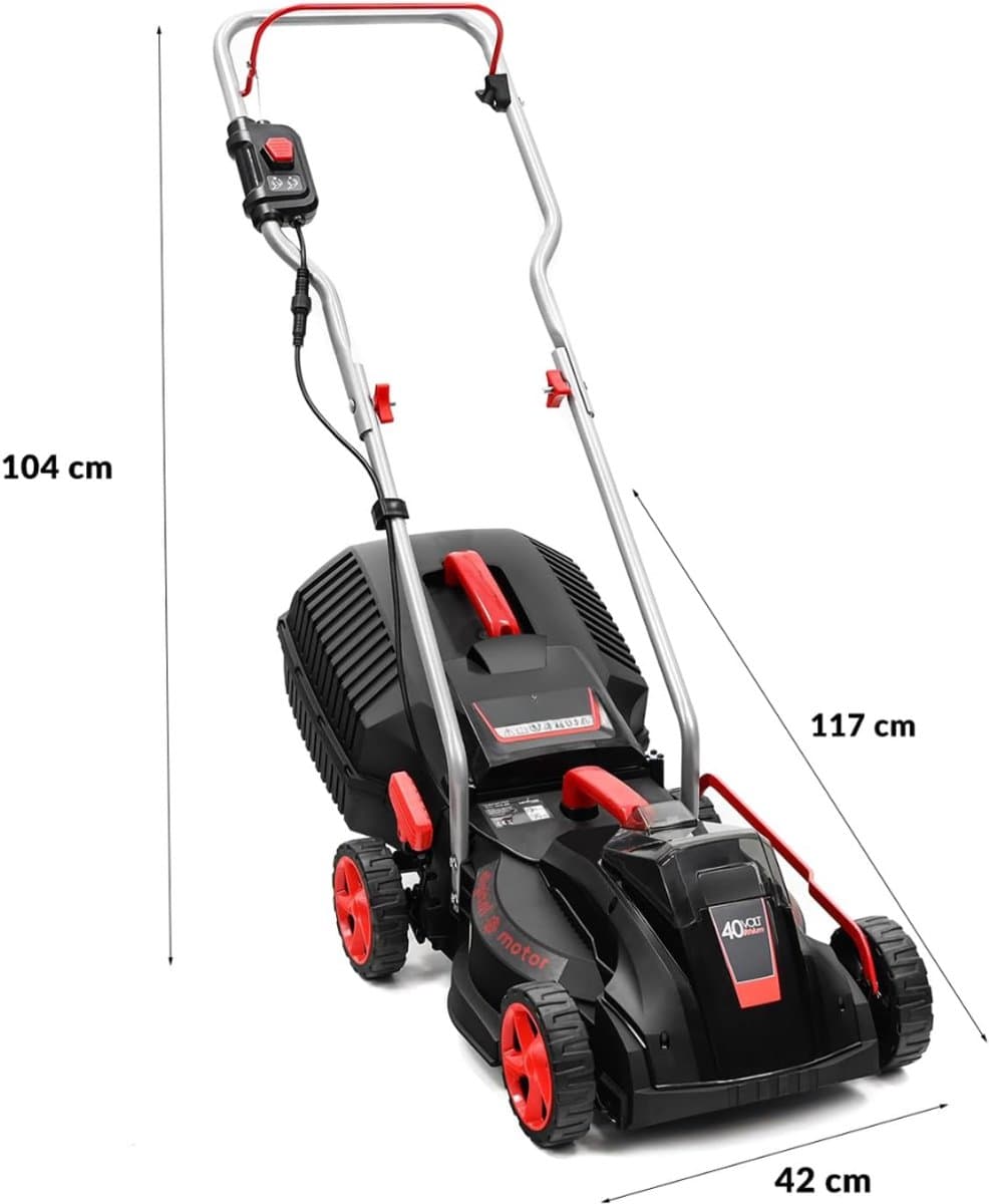 Florixa® Grasmaaier Accu - Grasmaaier Elektrisch - Grasmaaier Benzine - Grasmaaier Benzine Zelftrekkend - 42cm x 118cm x 100cm; 12.5 kg thumbnail 6