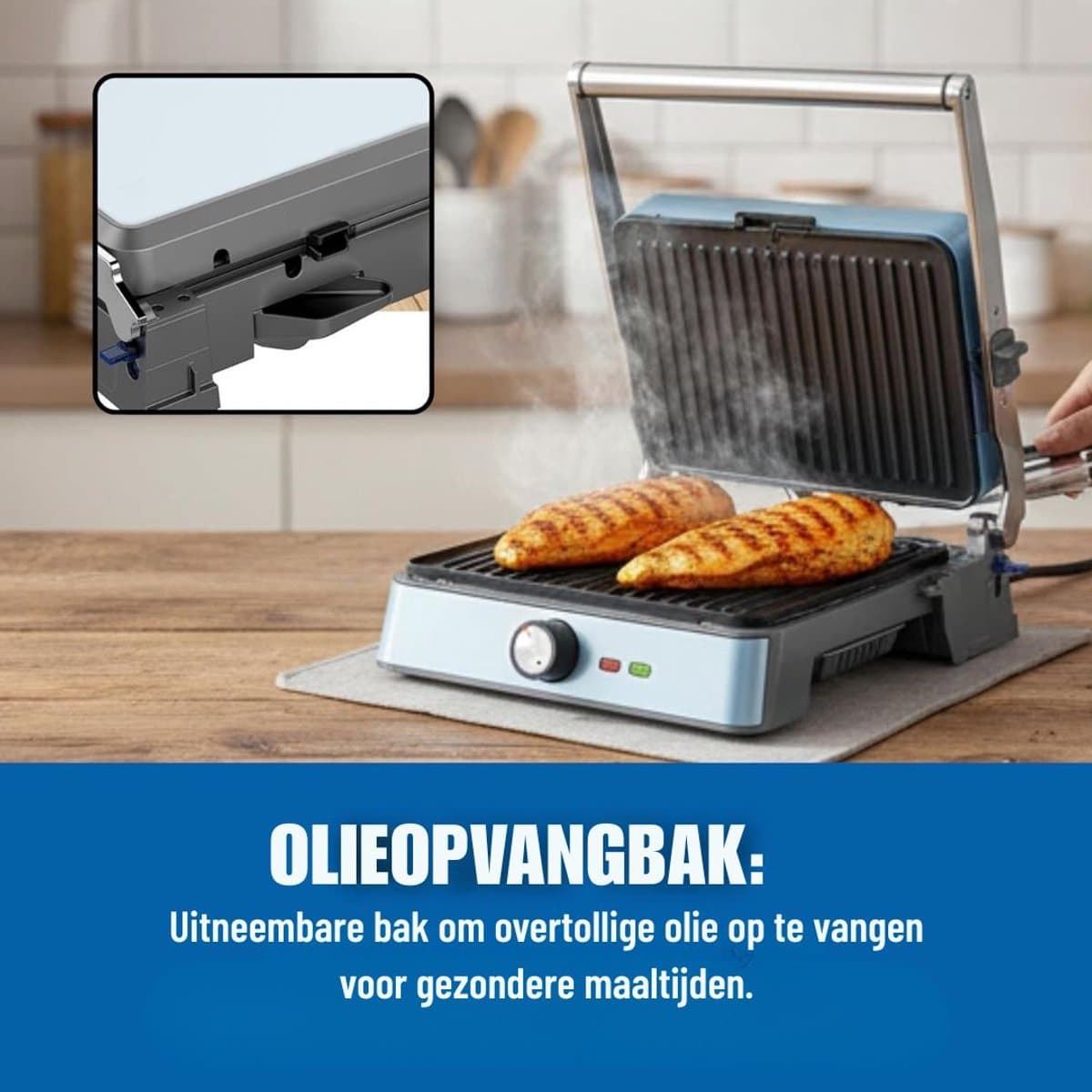 MRKK® Tosti Apparaat - Panini Grill - Contactgrill thumbnail 4