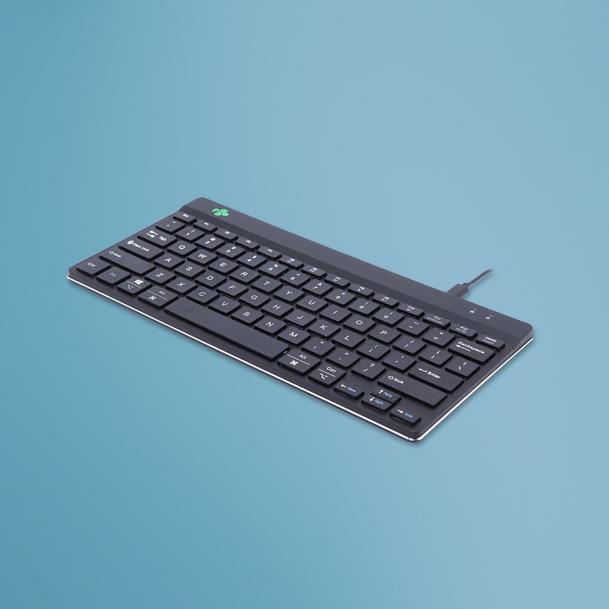 R-Go Compact Break Toetsenbord - Break software - USB - Ergonomisch design - QWERTY(US) - Zwart