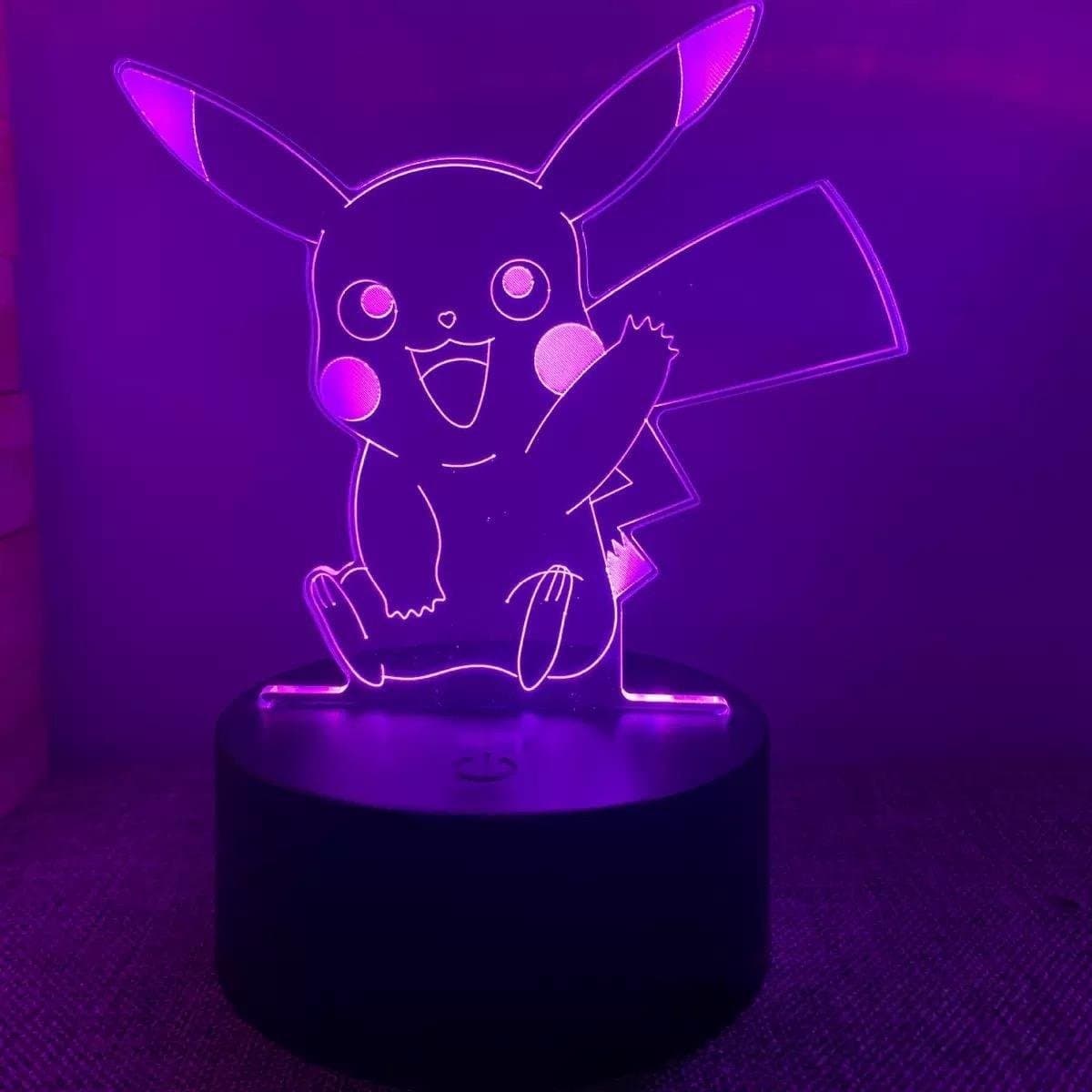 Samstyle - Game LED Lamp - 16 kleuren - 3D Game Light - Pikachu - Pokémon - Afstandsbediening - Sfeerlamp thumbnail 4