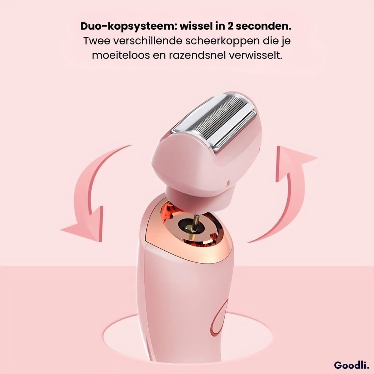 Goodli Ladyshave voor Vrouwen met LED - 2 in 1 Dames Scheerapparaat - Bikinitrimmer - Trimmer Vrouw - Waterdicht IPX7 - USB Oplaadbaar thumbnail 6