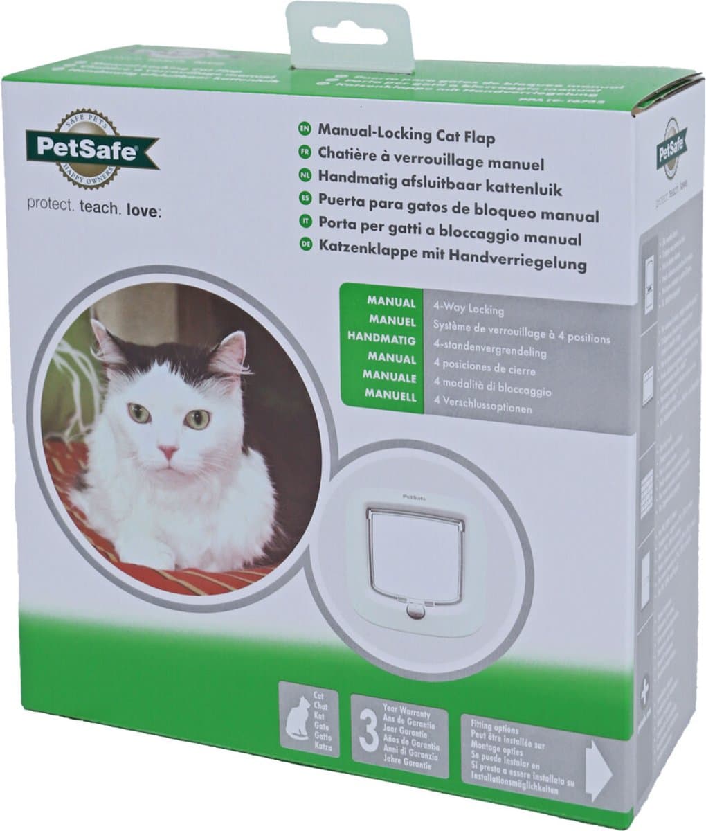 PETSAFE | Petsafe Kattenluik Tot 7 Kg Handmatig Wit thumbnail 5