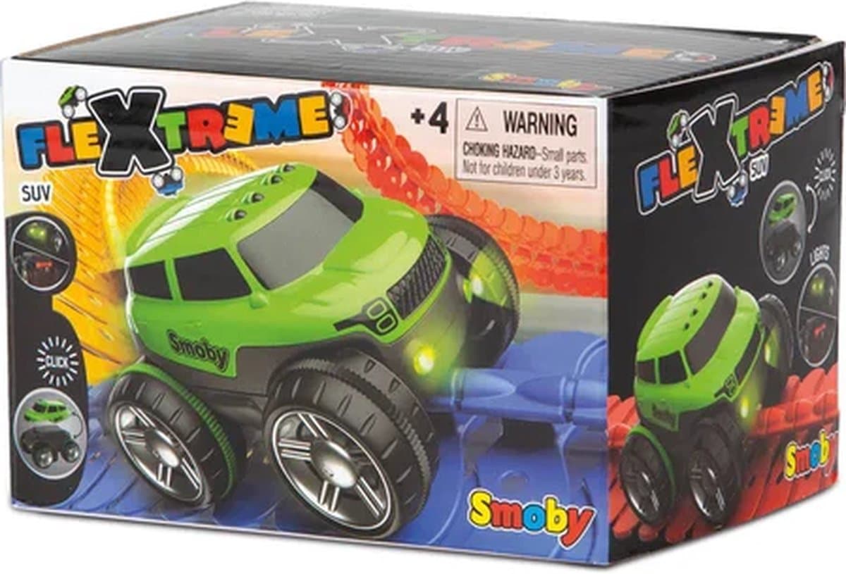 Smoby FleXtreme SUV racewagen met lichteffecten en uitwisselbare carrosserie thumbnail 4