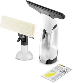 Productfoto van Kärcher Window Vac WV 2 Plus Ruitenreiniger - Looptijd Accu 35 min. - Ramenwasser Elektrisch - Sproeiflacon met Microvezelovertrek - Raamreiniger RM 503 20 ml