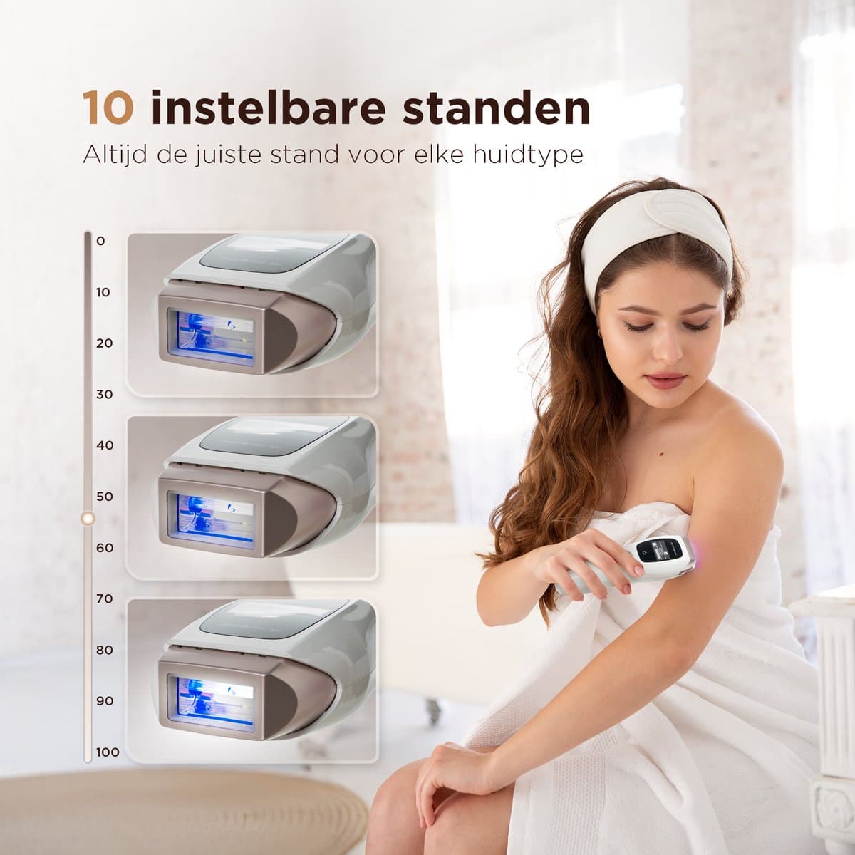 Dsource® IPL Ontharingsapparaat met 1M flitsen, 10 standen thumbnail 5