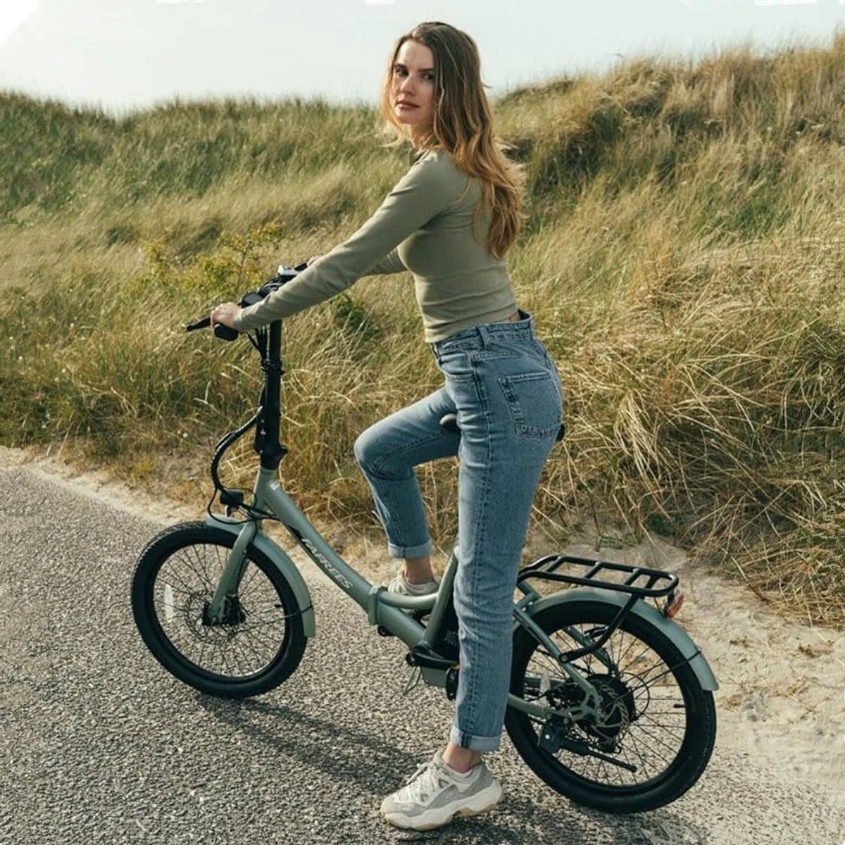Fafrees 20 inch Elektrische fiets(155-195 cm), Elektrische vouwfietsen, e-bike, 250 W motor, 16,75 Ah accu, 35 N.M draaimoment, E-mountainbike, 25 km/u, bereik tot 130 km , Waterdicht IPX4, Pedelec vouwfiets met 7 versnellingen​ thumbnail 6