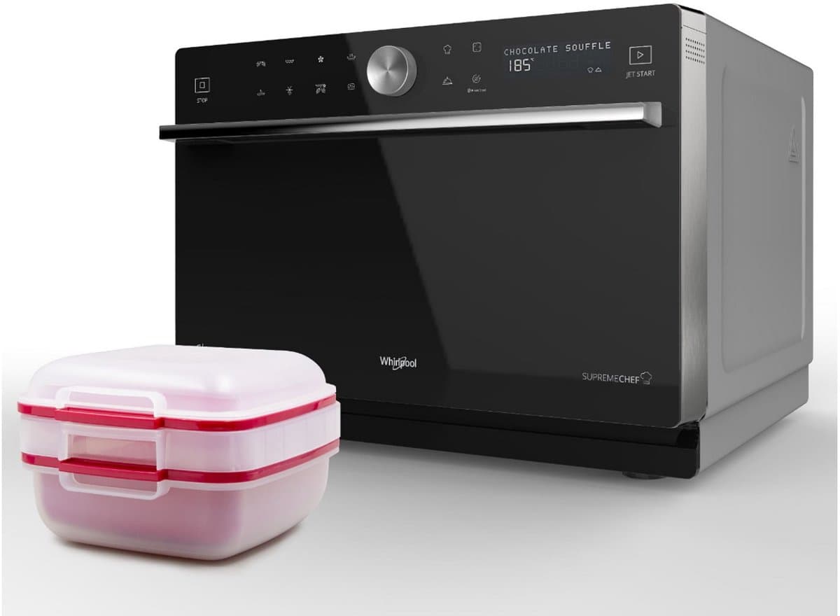 Whirlpool Supreme Chef MWSC 9133 SB - Combimagnetron - 33 liter - 1000 watt - Zwart thumbnail 6