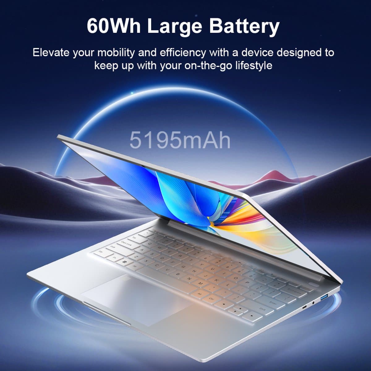 S14 Laptop 14 inch 2.2K 16:10 – AMD Ryzen 5 7535HS – 16GB LPDDR5 – 1TB NVMe SSD – 60Wh accu – WiFi 6 – Fingerprint – Windows 11 – Zilver thumbnail 6