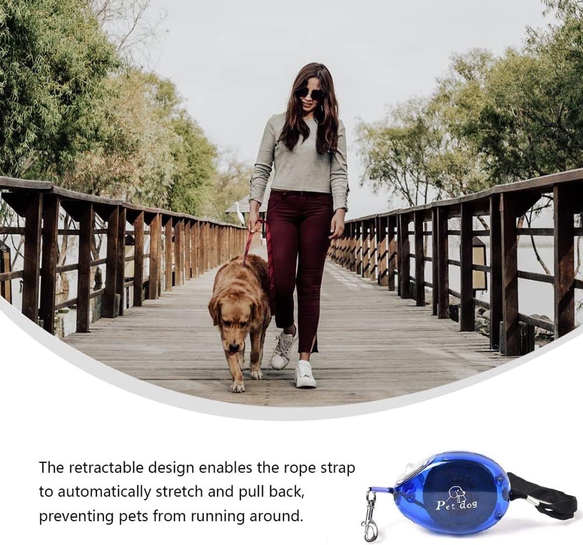 Intrekbare puppy traction puppy traction travel cat intrekbare traction mini en draagbare uitlaat hond voor kitten honden thumbnail 2