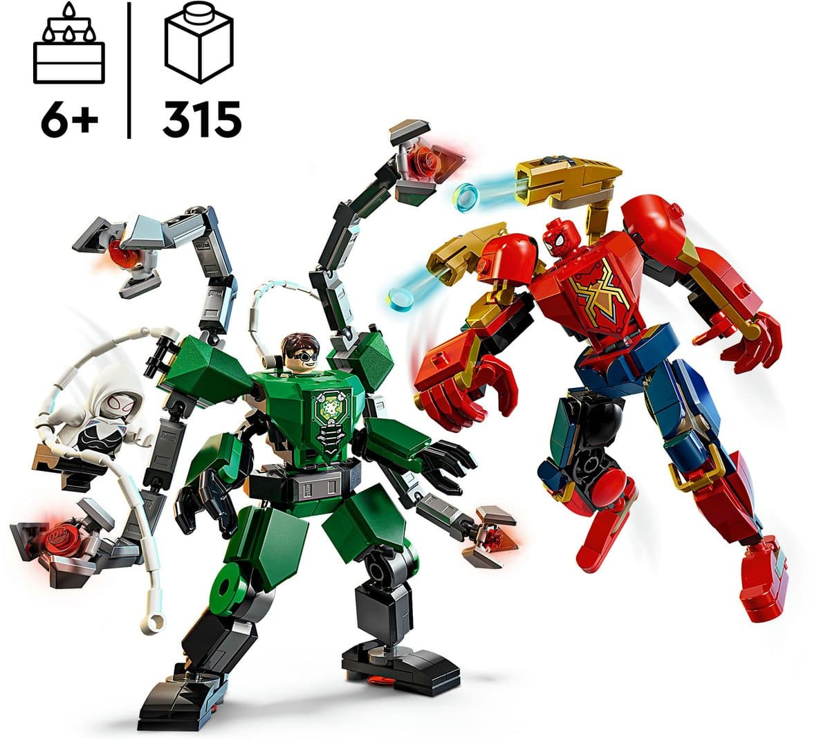 LEGO Marvel Mechaduel: Spider-Man vs. Doc Ock – 2 verstelbare mecha thumbnail 4