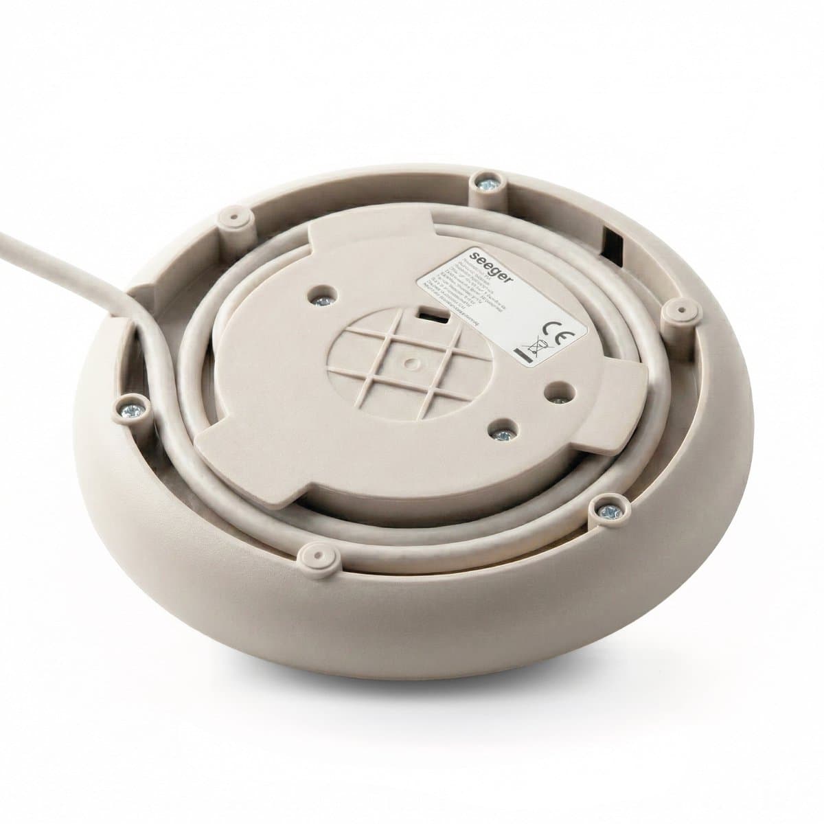 Seeger Waterkoker - Plissé Design - 1.7 liter - BPA-Vrij - Anti-Kalk Filter - 2200 Watt - Beige - SGR100SB thumbnail 8