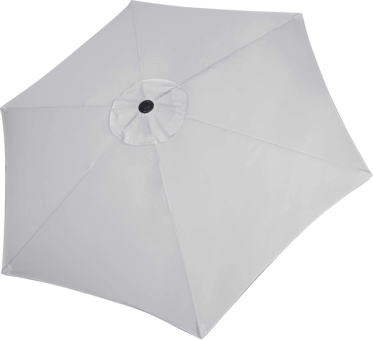 Springos Parasol | Parasols | Kantelbaar | Met ventilatie | Zilver | Ø 250 cm thumbnail 2