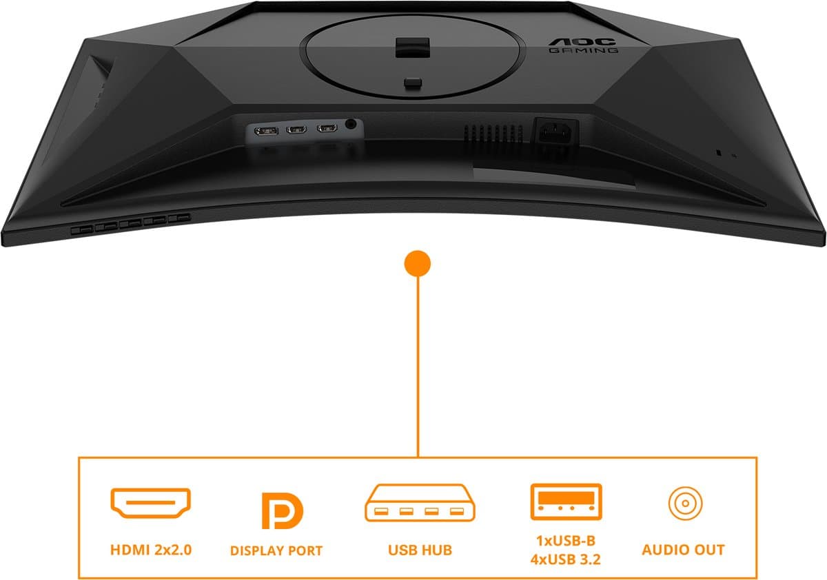 AOC C27G4ZXU: 280Hz curved gamingmonitor met USB-hub thumbnail 7