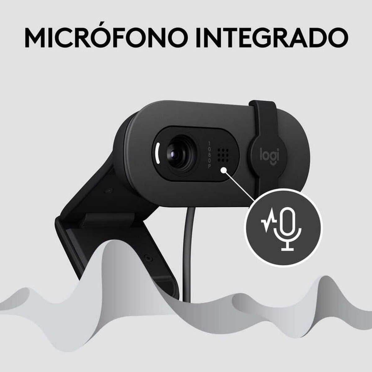 Logitech Brio 100 Full HD webcam met lenskapje thumbnail 2