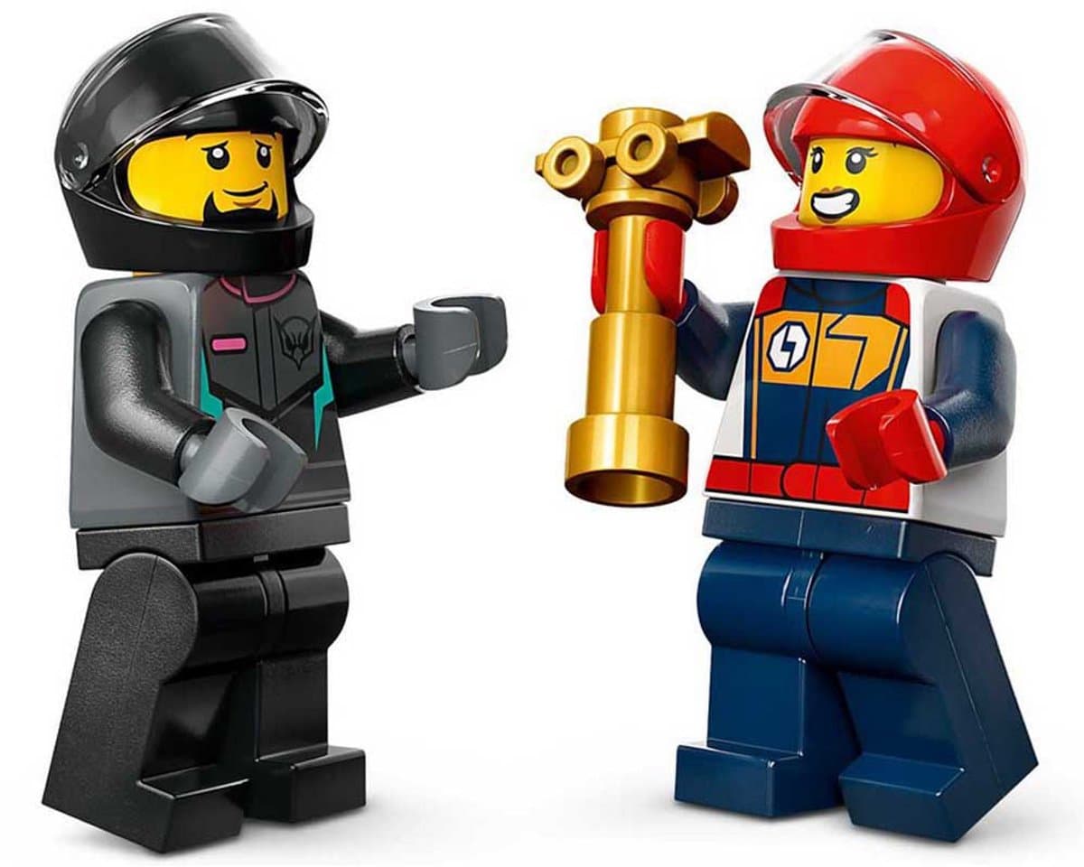 LEGO City Karts en racers: 2 minikarts met coureurs (99 onderdelen) thumbnail 6
