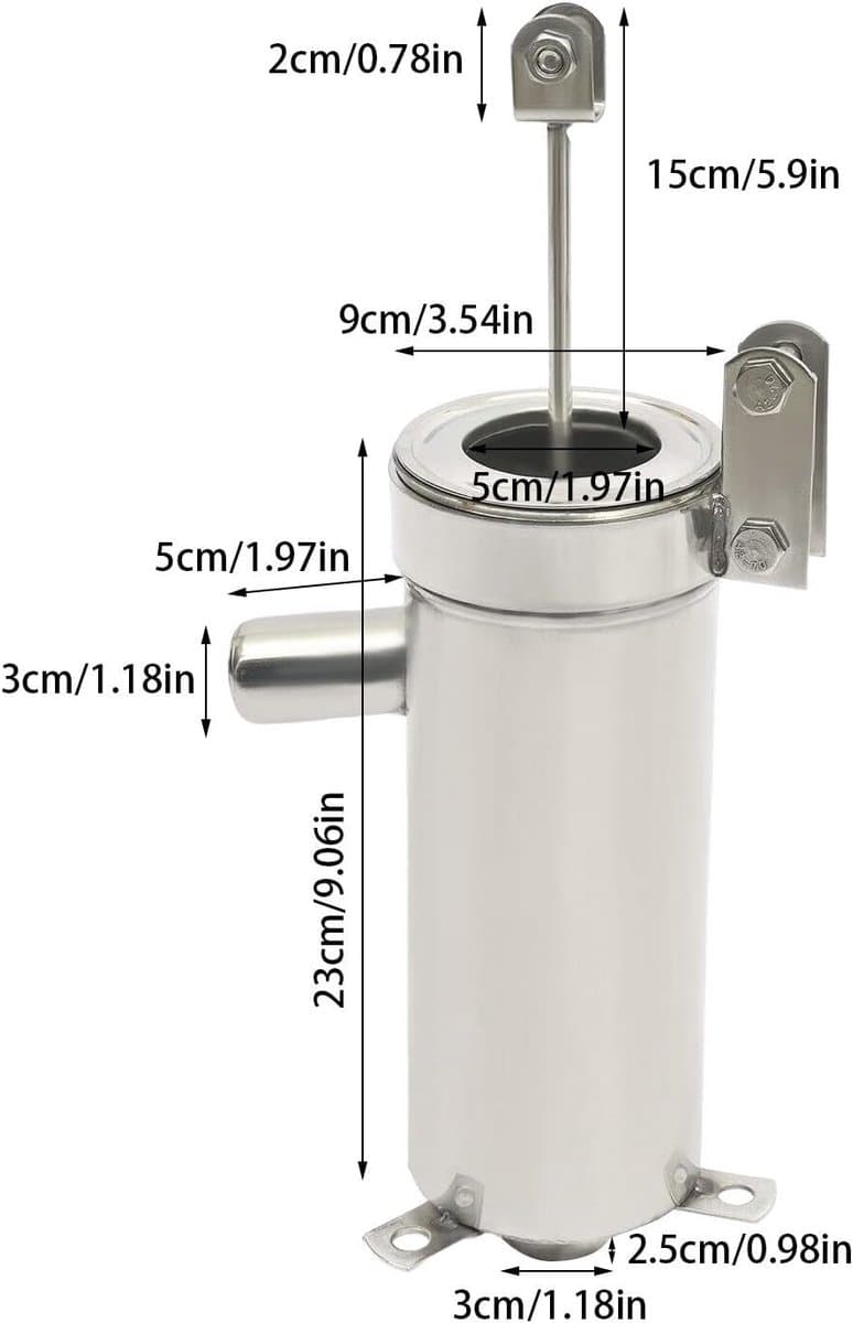 Roestvrijstalen handzwengelpomp voor tuin en grondwater - 32 mm diameter thumbnail 5