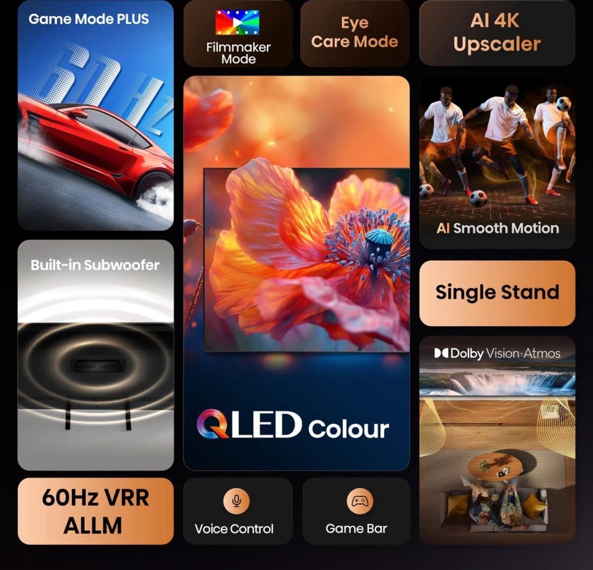 Hisense 55A79Q - 55 inch - 4K QLED - 2025 thumbnail 6