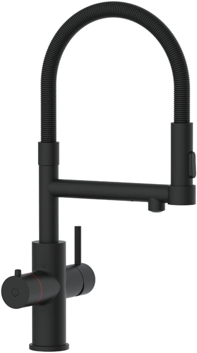 3-in-1 kokendwaterkraan ZWART | Flexibele uitloop thumbnail 2
