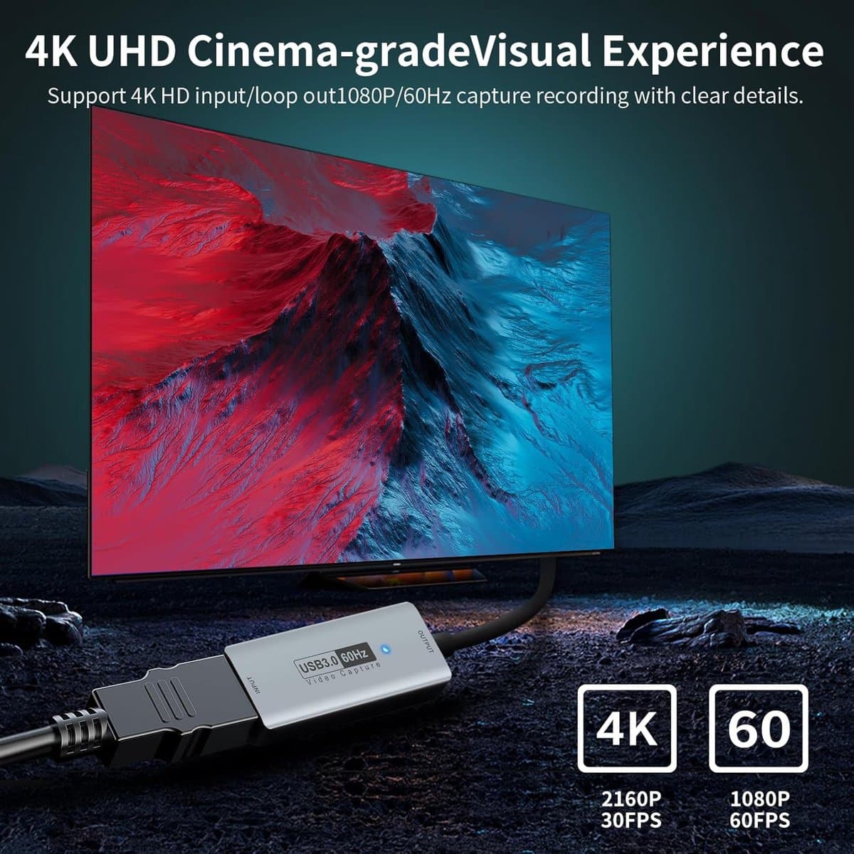 Lexium Capture card 4K - Game Capture Card - Video Grabber - Video Capture Card 4K thumbnail 5