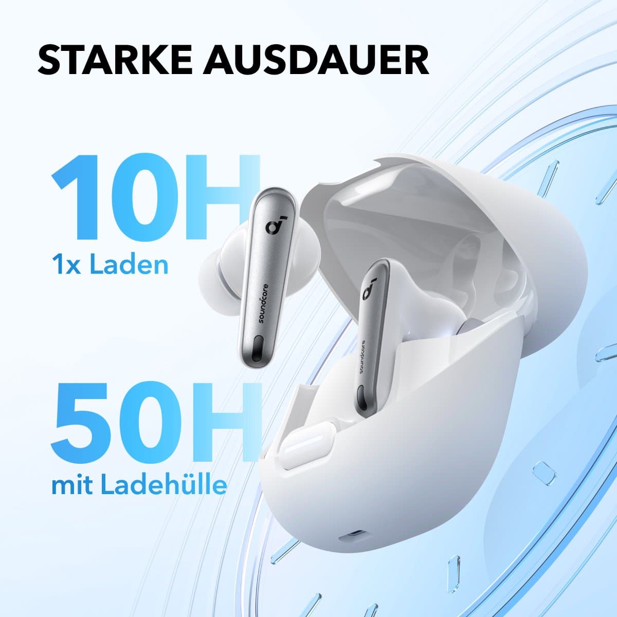 Anker Liberty 4 Draadloze Oordopjes - Noise Cancelling Headset - Wit thumbnail 5