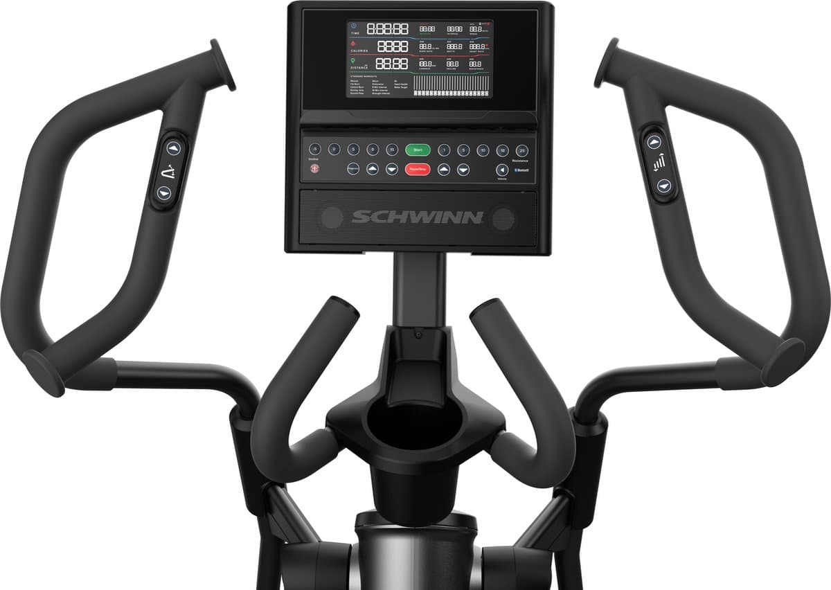 Crosstrainer - Schwinn 590E - Hartslagfunctie - Zwift - Zwart - Met Apps - Met Hellingshoek - Fitness thumbnail 4
