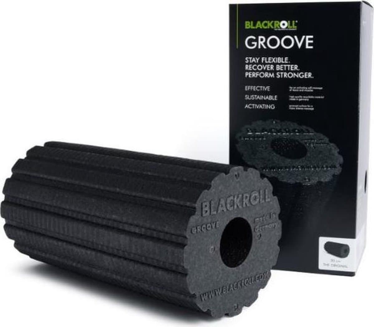 Blackroll Groove Standard Foam Roller - Hard / Zwart thumbnail 8