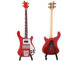 Productfoto van Golden Crown Miniatuur Basgitaar Replica
