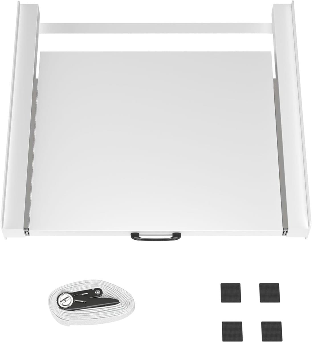 Florixa® Tussenstuk Wasmachine Droger - Stapelkit - Tussenstuk Wasmachine en Droger - Tussenstuk Wasmachine Droger Zwart - Tussenstuk Wasmachine Droger Aeg - Wit - 54cm x 60cm x 8cm thumbnail 8