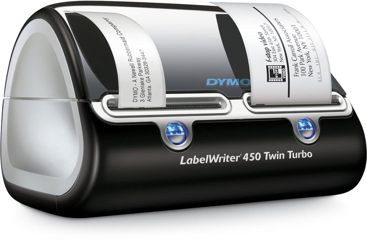 DYMO LabelWriter 450 Twin Turbo-labelmaker | Directe thermische labelprinter | Snel afdrukken van labels, barcodes en meer | Computerverbinding | Voor thuis en op kantoor thumbnail 8