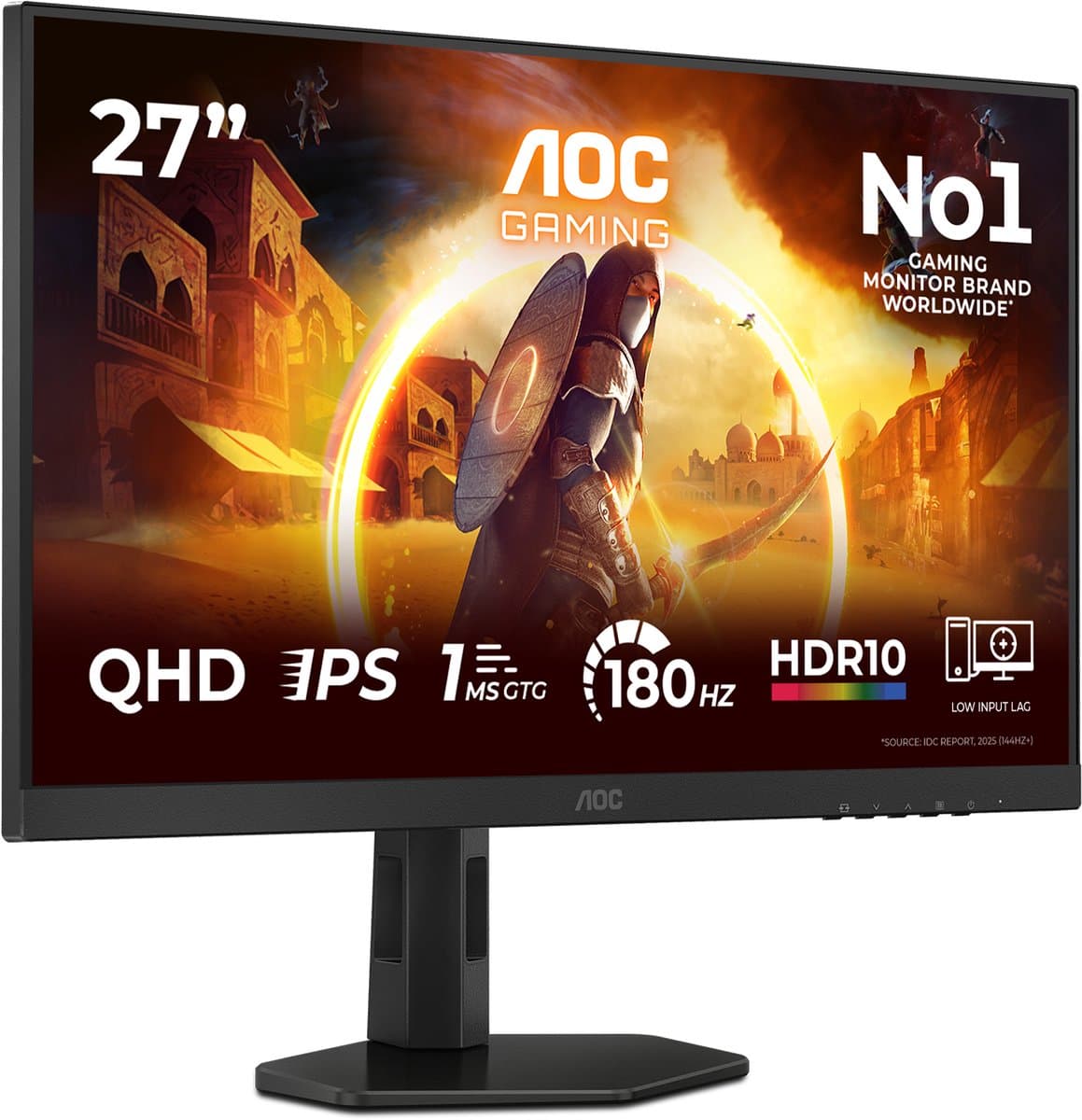 AOC G4 Q27G4XF - QHD IPS Gaming Monitor - 180hz - Verstelbaar - 27 inch thumbnail 7