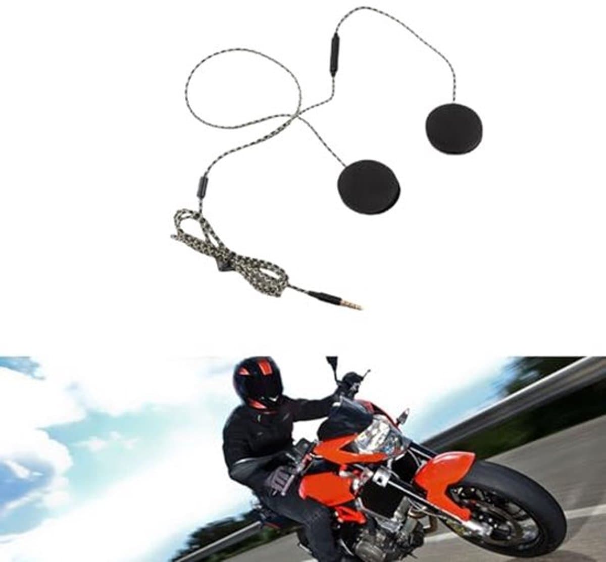 Motorhelm Headset, Outdoor Headset, Waterdichte Motorsport Headset Motorhelm Intercom Headset Ondersteuning Handsfree Bellen, Draag accessoires thumbnail 4