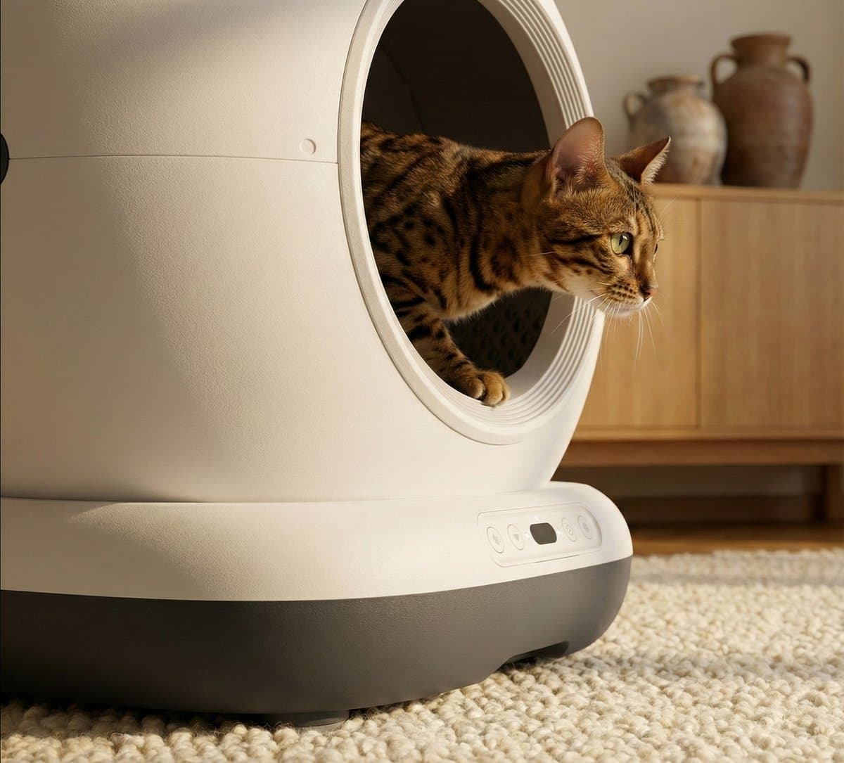 Zedar K1200 zelfreinigende kattenbak met app en A600 thumbnail 2