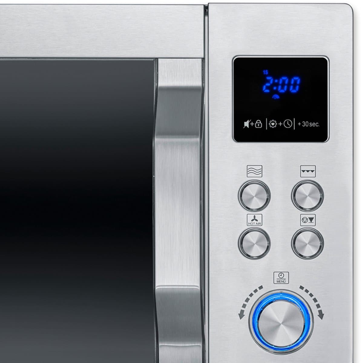 Severin MW 7918 CrispyWave Magnetron – 4-in-1 – Grill – Heteluchtfriteuse – Oven – 230°C – Pizzaplaat – RVS thumbnail 2