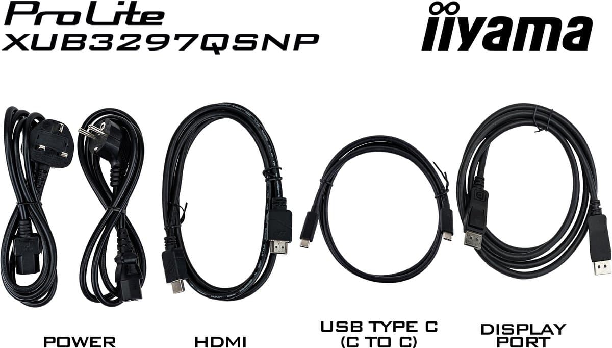 iiyama ProLite XUB3297QSNP-B1 - 32 inch - QHD - IPS - USB-Hub (4x) - Verstelbaar - USB-C Dock - KVM-switch thumbnail 4