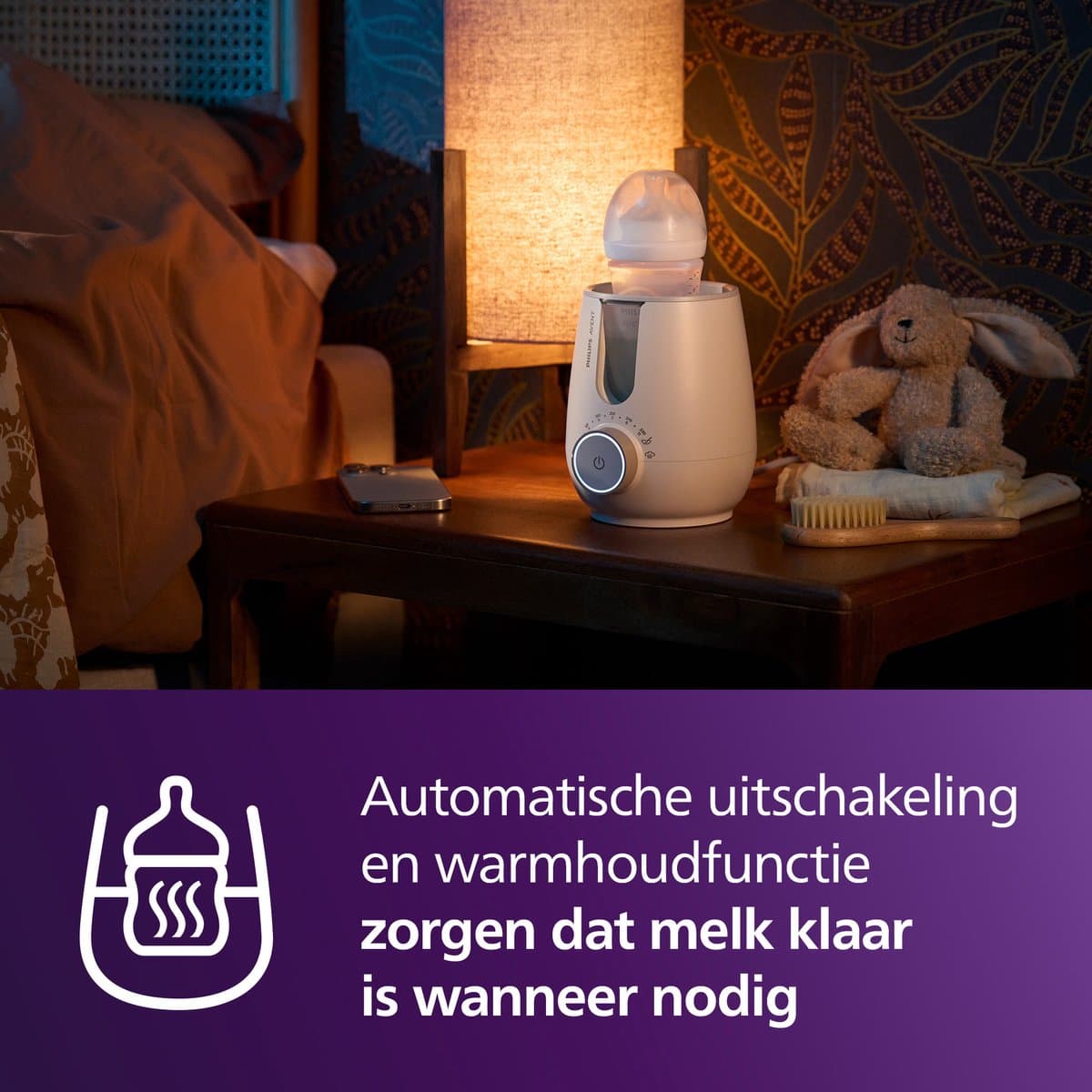Philips Avent 2-in-1 Flessenwarmer & Sterilisator – Snelle en veilige opwarming – 260 ml - SCF359/00 thumbnail 6