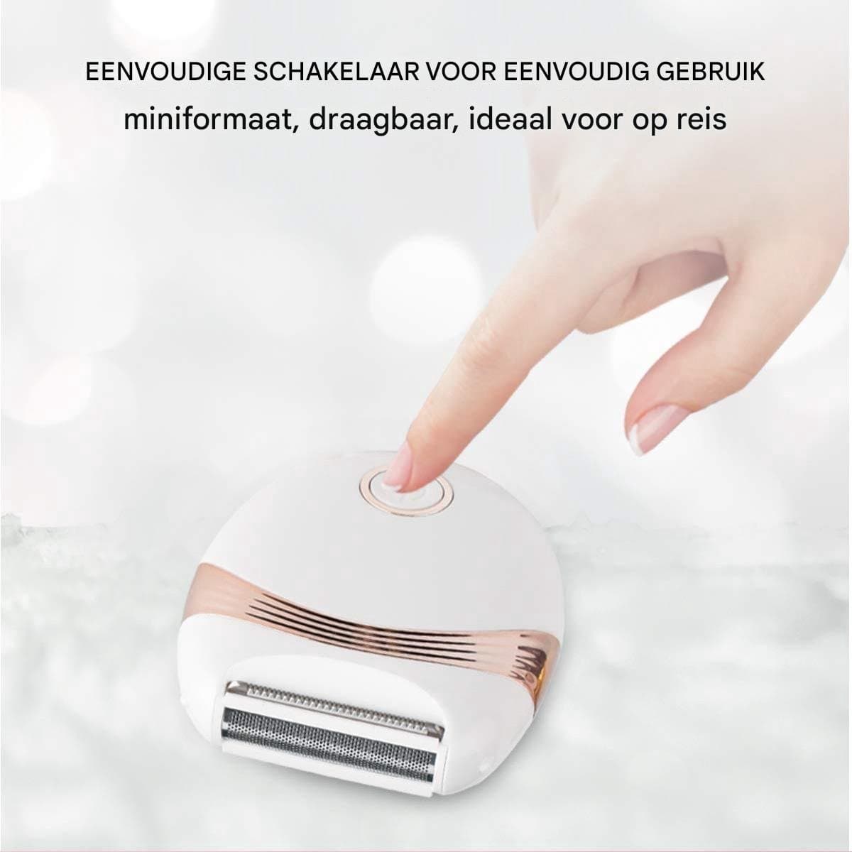 Epilator - epileerapparaat dames - gezichtsepilator vrouw - epilator dames - epilator gezicht - nat en droog ontharingsapparaat - voor armen, benen, gezicht, oksels - wit thumbnail 4