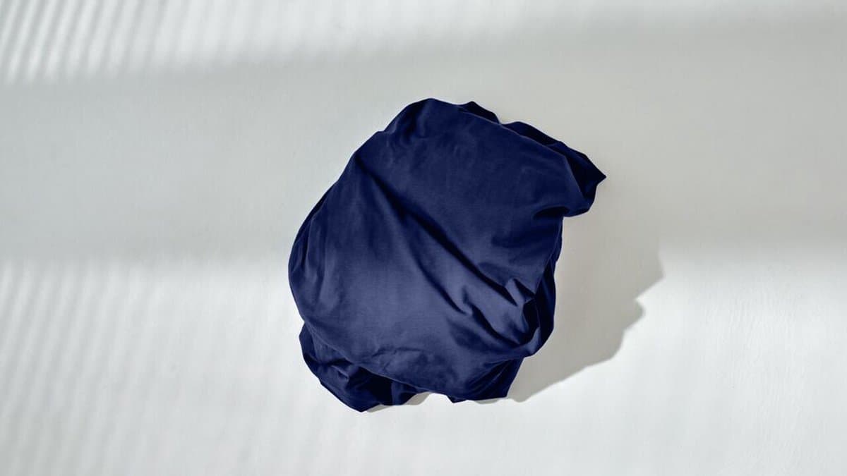 Auping Jersey 235 hoeslaken voor matras - 120 x 200/210/220 cm - Donkerblauw - Katoen thumbnail 4