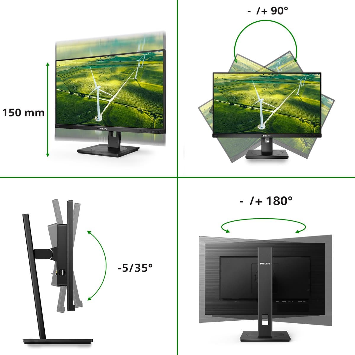 Philips 272B1G - Energiezuinige 27" IPS Monitor met PowerSensor thumbnail 3
