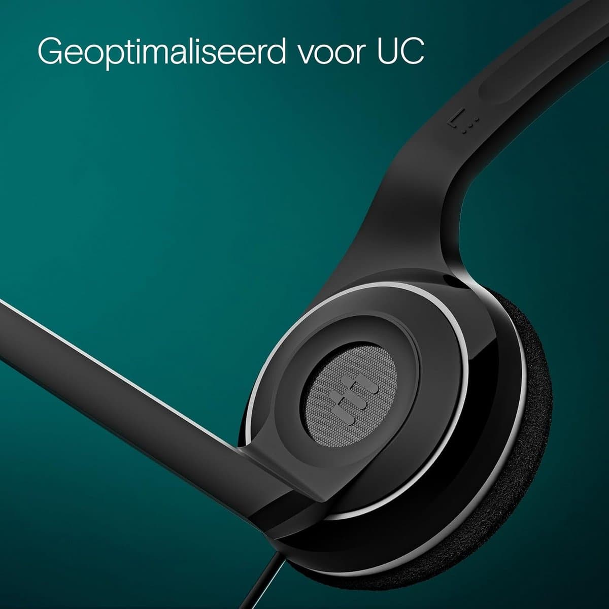 Comfortabele PC Headset met Microfoon voor Bellen en Online Vergaderen - Zwart thumbnail 4