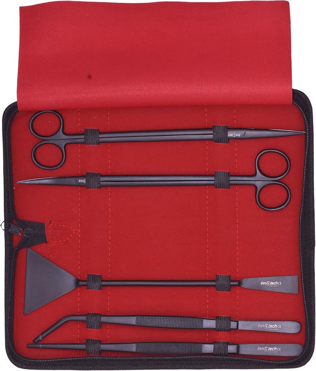 Aquariumreinigingskit - Complete set voor aquascaping en terrariumverzorging - 5-delige roestvrijstalen accessoires