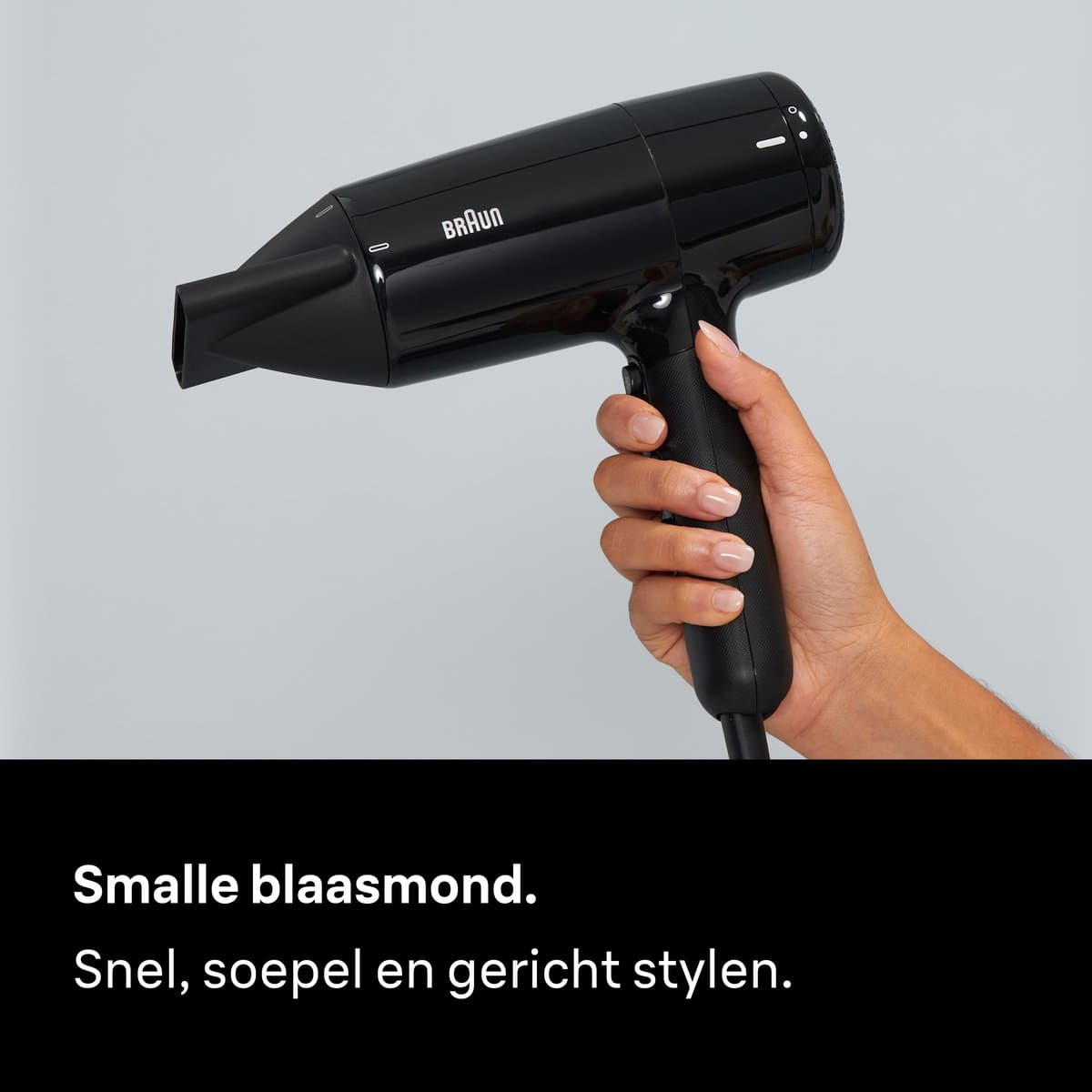 Braun HD2.0 Föhn BRHD200E - Krachtige Haardroger - Compleet met Blaasmond - Lichtgewicht - 2000W - 1.95m lang snoer thumbnail 3